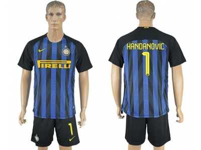 Inter Milan #1 Handanovic Home Soccer Club Jersey1