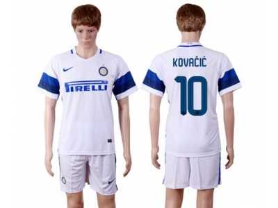 Inter Milan #10 Kovacic White Away Soccer Club Jersey