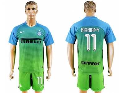Inter Milan #11 Biabiany Sec Away Soccer Club Jersey
