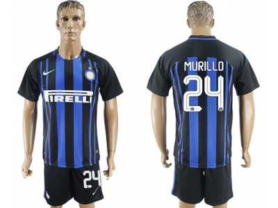 Inter Milan #24 Murillo Home Soccer Club Jersey1