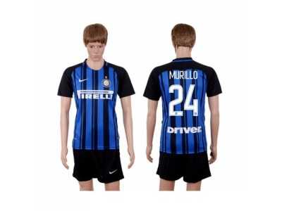 Inter Milan #24 Murillo Home Soccer Club Jersey