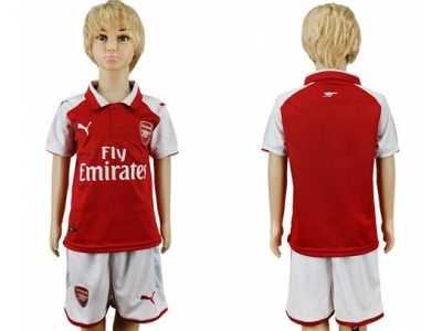 Arsenal Blank Home Kid Soccer Club Jersey