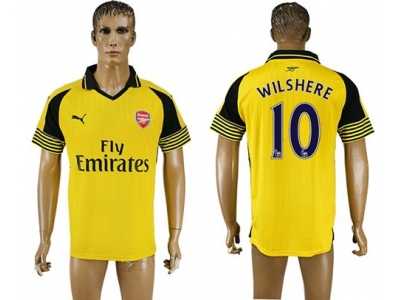 Arsenal #10 Wilshere Away Soccer Club Jersey1