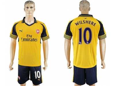 Arsenal #10 Wilshere Away Soccer Club Jersey