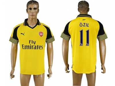 Arsenal #11 Ozil Away Soccer Club Jersey1
