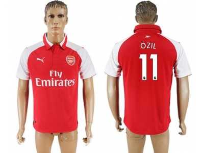 Arsenal #11 Ozil Home Soccer Club Jersey1