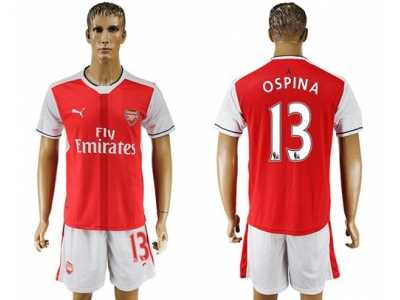 Arsenal #13 Ospina Home Soccer Club Jersey2