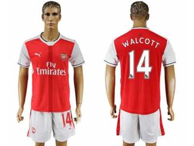 Arsenal #14 Walcott Home Soccer Club Jersey2