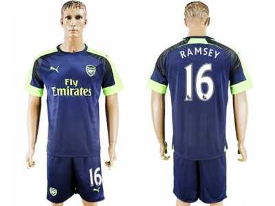 Arsenal #16 Ramsey Sec Away Soccer Club Jersey