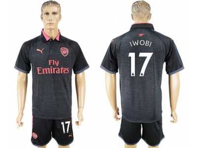 Arsenal #17 Iwobi Sec Away Soccer Club Jersey