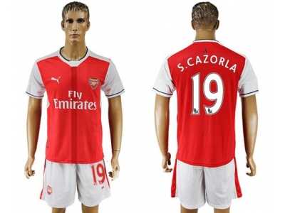 Arsenal #19 S.Cazorla Home Soccer Club Jersey2