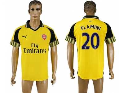 Arsenal #20 Flamini Away Soccer Club Jersey