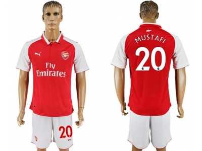 Arsenal #20 Mustafi Home Soccer Club Jersey