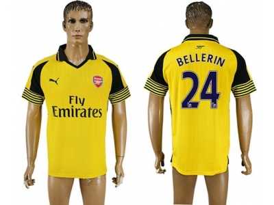 Arsenal #24 Bellerin Away Soccer Club Jersey1