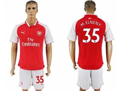 Arsenal #35 M.Elneny Home Soccer Club Jersey