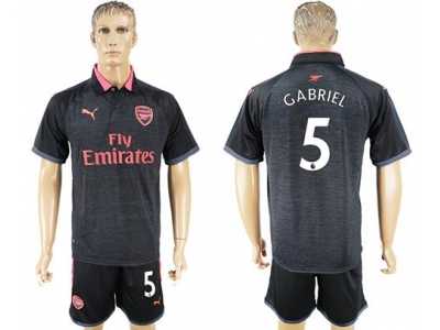 Arsenal #5 Gabriel Sec Away Soccer Club Jersey1