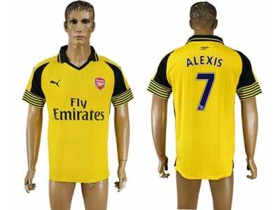 Arsenal #7 Alexis Away Soccer Club Jersey1
