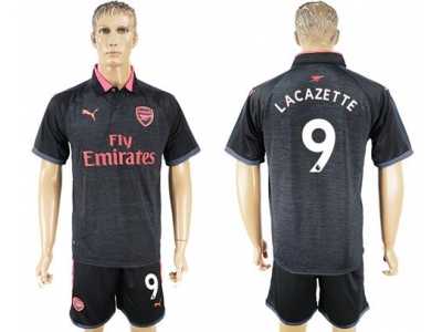 Arsenal #9 Lacazette Sec Away Soccer Club Jersey