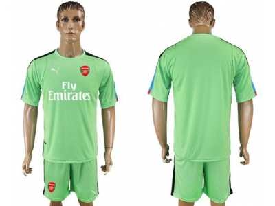 Arsenal Blank Green Goalkeeper Soccer Club Jersey