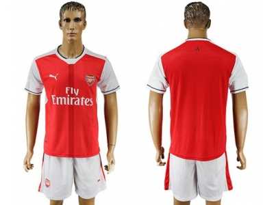 Arsenal Blank Home Soccer Club Jersey3