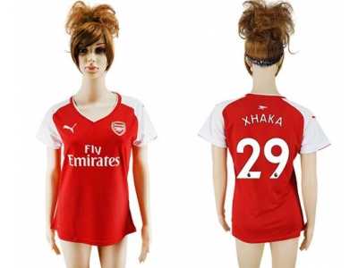 Women's Arsenal #29 Xhaka Home Soccer Club Jersey