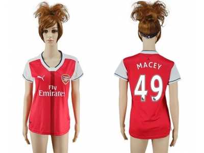 Women's Arsenal #49 Macey Home Soccer Club Jersey