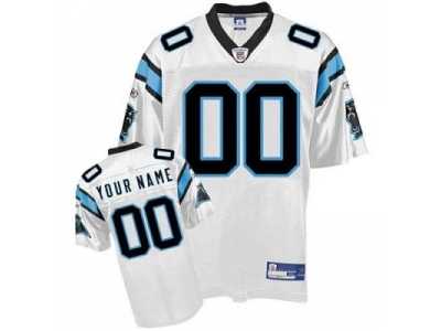 Customized Carolina Panthers Jersey Eqt White Football