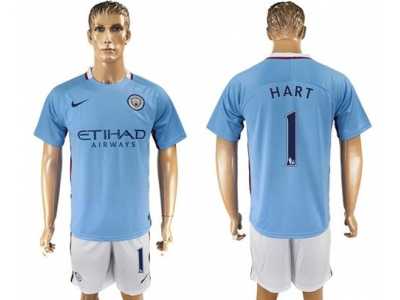 Manchester City #1 Hart Home Soccer Club Jersey