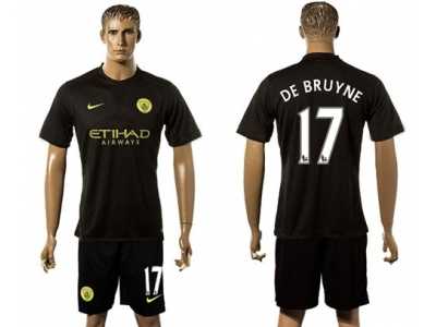 Manchester City #17 De Bruyne Away Soccer Club Jersey2