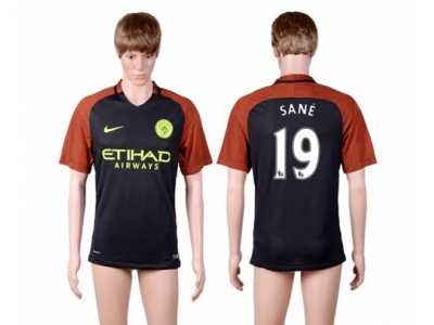 Manchester City #19 Sane Away Soccer Club Jersey1
