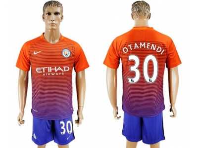 Manchester City #30 Otamendi Sec Away Soccer Club Jersey