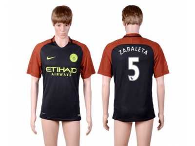 Manchester City #5 Zabaleta Away Soccer Club Jersey1