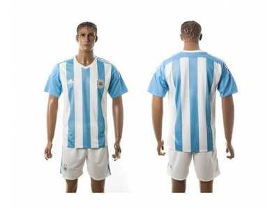 Argentina Blank Home Soccer Country Jersey2