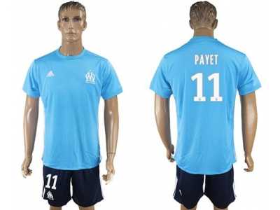 Marseille #11 Payet Away Soccer Club Jersey