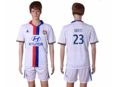 Lyon #23 Umtiti Home Soccer Club Jersey1