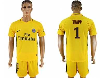 Paris Saint-Germain #1 Trapp Away Soccer Club Jersey