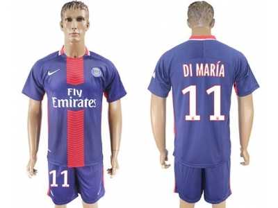 Paris Saint-Germain #11 Di Maria Home Soccer Club Jersey2