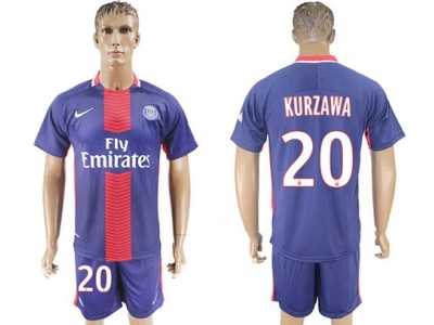Paris Saint-Germain #20 Kurzawa Home Soccer Club Jersey2