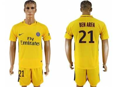 Paris Saint-Germain #21 Ben Arfa Away Soccer Club Jersey