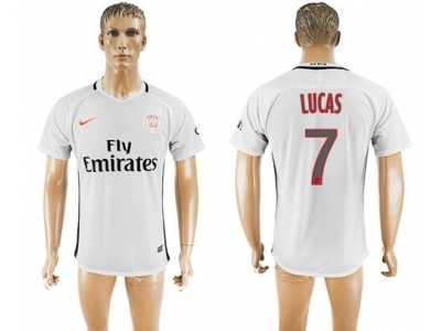 Paris Saint-Germain #7 Lucas Sec Away Soccer Club Jersey1