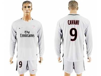 Paris Saint-Germain #9 Canavi Sec Away Long Sleeves Soccer Club Jersey