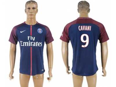 Paris Saint-Germain #9 Cavani Home Soccer Club Jersey1