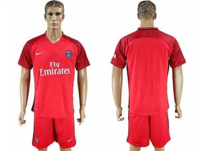 Paris Saint-Germain Blank Red Soccer Club Jersey1