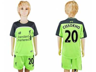 Liverpool #20 Cissokho Sec Away Kid Soccer Club Jersey