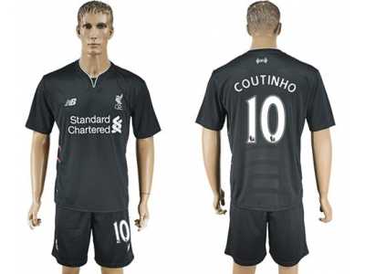 Liverpool #10 Coutinho Away Soccer Club Jersey3