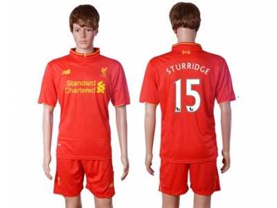 Liverpool #15 Sturridge Red Home Soccer Club Jersey1