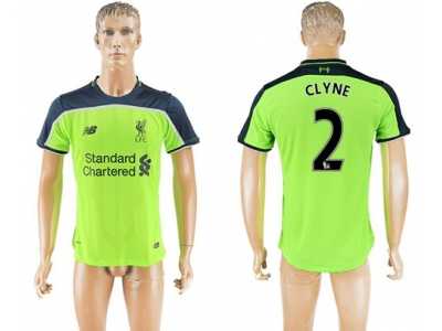 Liverpool #2 Clyne Sec Away Soccer Club Jersey1