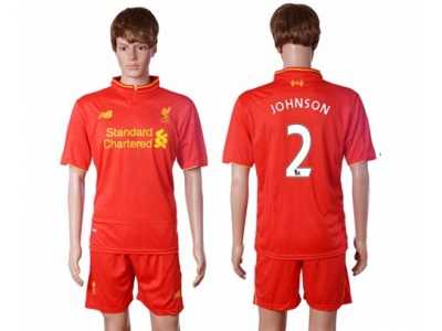 Liverpool #2 Johnson Red Home Soccer Club Jersey