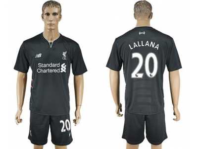 Liverpool #20 Lallana Away Soccer Club Jersey3