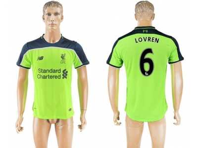 Liverpool #6 Lovren Sec Away Soccer Club Jersey1